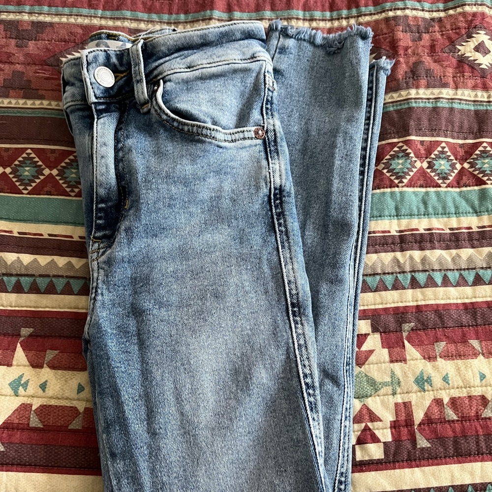 Free People High Rise Skinny Jeans, size 24.